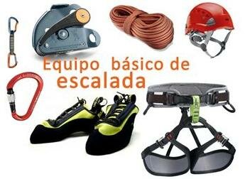 Equipo básico de escalada